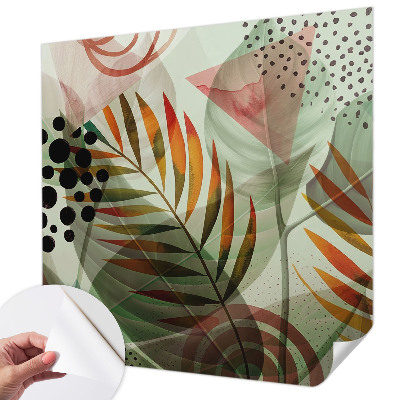 Fotomurale per cameretta Foglie astratte