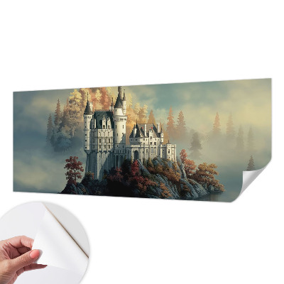 Carta da parati effetto profondità Castello delle fiabe