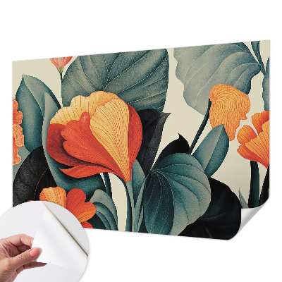 Fotomurale 3D Fiori colorati