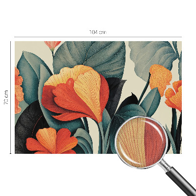 Fotomurale 3D Fiori colorati