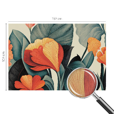 Fotomurale 3D Fiori colorati