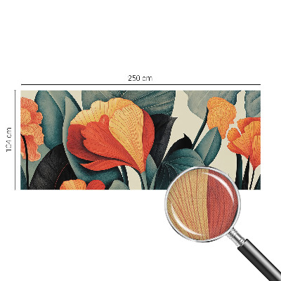 Fotomurale 3D Fiori colorati