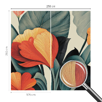 Fotomurale 3D Fiori colorati