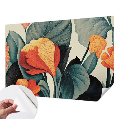 Fotomurale 3D Fiori colorati