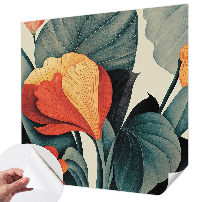 Fotomurale 3D Fiori colorati