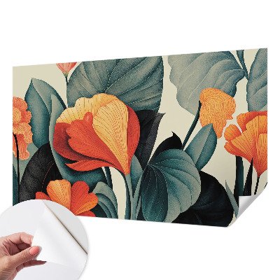 Fotomurale 3D Fiori colorati
