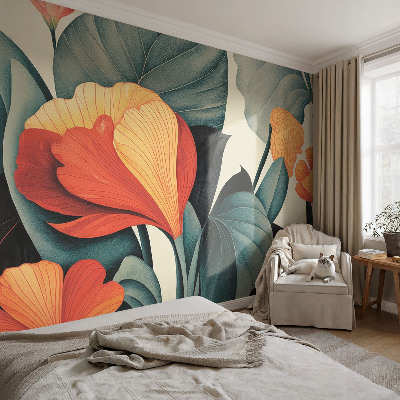 Fotomurale 3D Fiori colorati