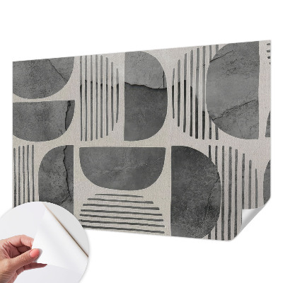Carta da parati panoramica effetto 3D Forme geometriche
