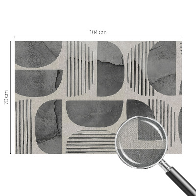 Carta da parati panoramica effetto 3D Forme geometriche