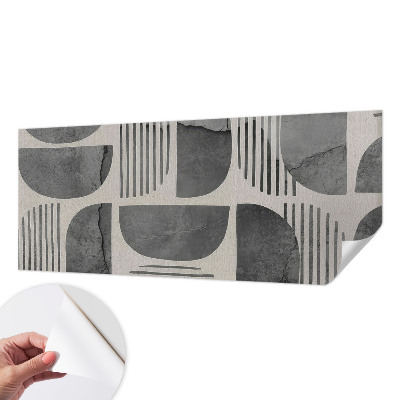 Carta da parati panoramica effetto 3D Forme geometriche