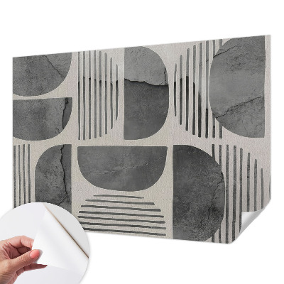Carta da parati panoramica effetto 3D Forme geometriche