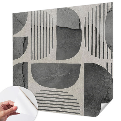 Carta da parati panoramica effetto 3D Forme geometriche