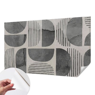 Carta da parati panoramica effetto 3D Forme geometriche
