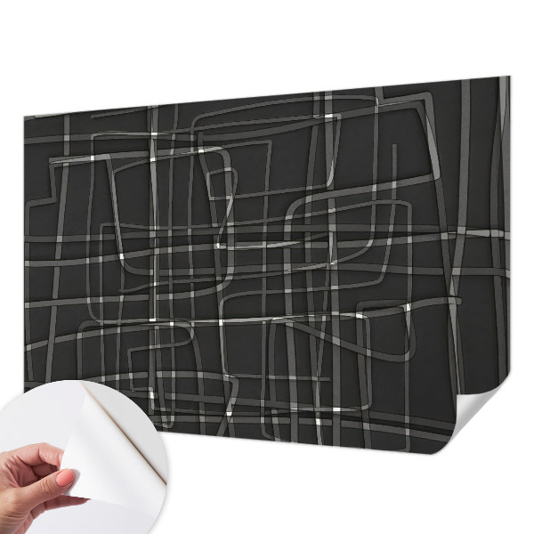 Carta da parati effetto profondità Linee astratte