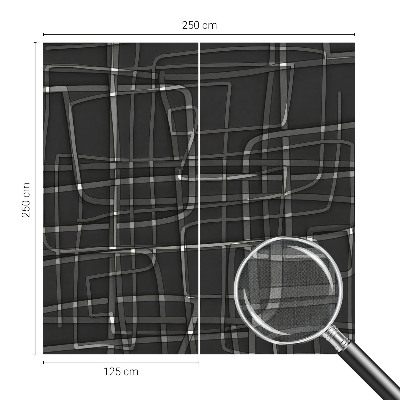 Carta da parati effetto profondità Linee astratte