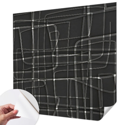 Carta da parati effetto profondità Linee astratte