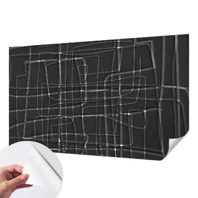 Carta da parati effetto profondità Linee astratte