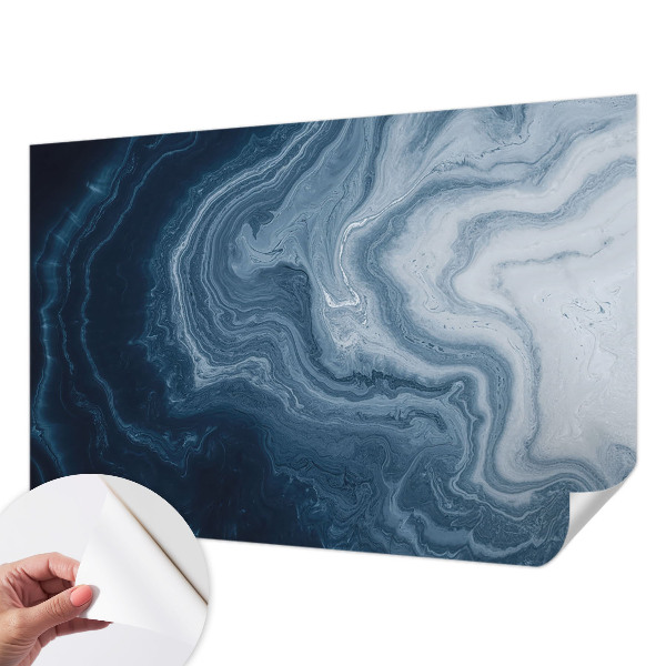 Carta da parati cameretta Onde blu