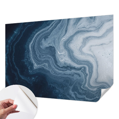 Carta da parati cameretta Onde blu