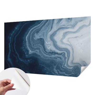 Carta da parati cameretta Onde blu