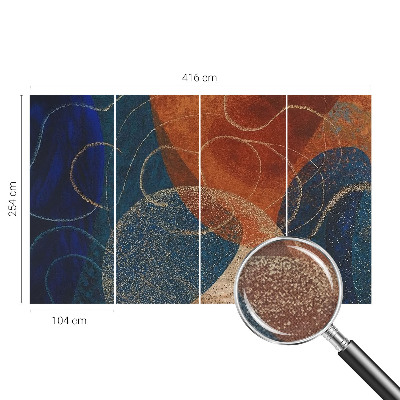 Fotomurale 3D Forme colorate