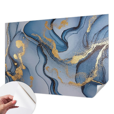 Carta da parati per cameretta Onde blu