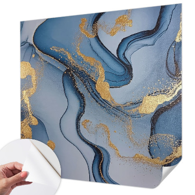 Carta da parati per cameretta Onde blu