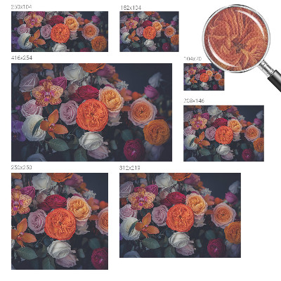 Carta da parati adesiva Bouquet colorato