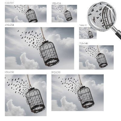 Fotomurale adesivo Uccelli volanti