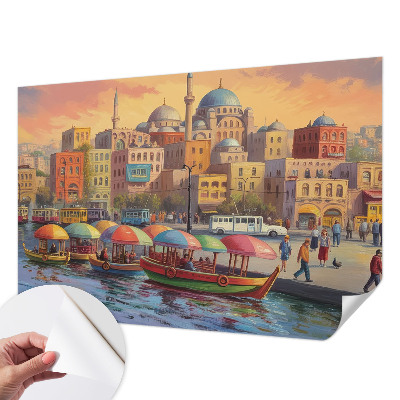 Carta da parati 3D costa urbana