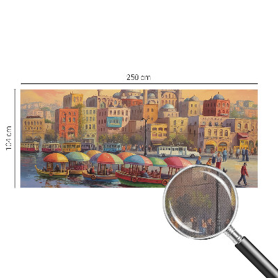 Carta da parati 3D costa urbana