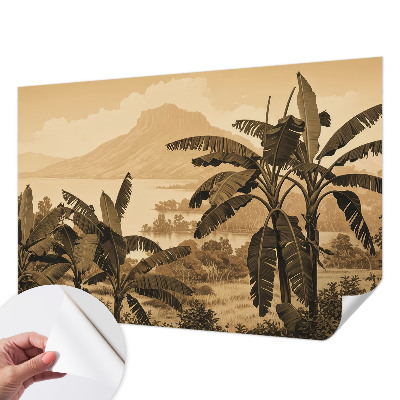 Carta da parati cameretta panorama tropicale