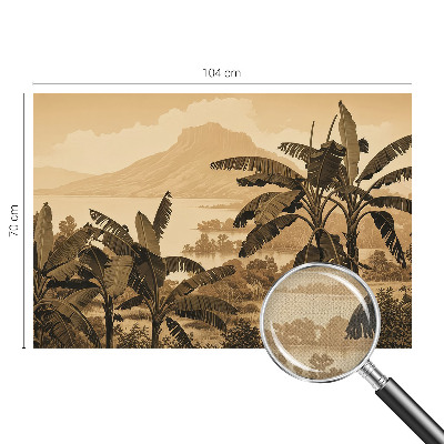 Carta da parati cameretta panorama tropicale