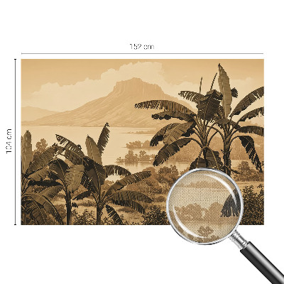 Carta da parati cameretta panorama tropicale
