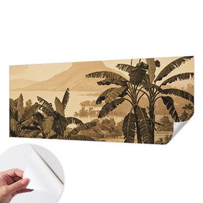 Carta da parati cameretta panorama tropicale