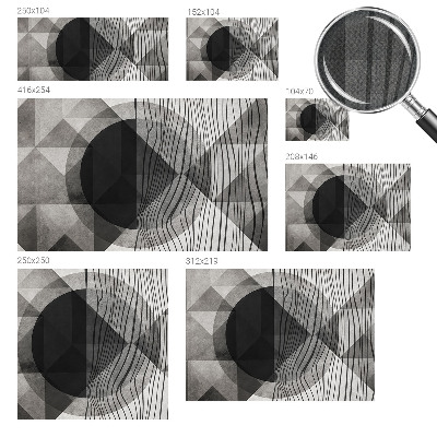 Carta da parati effetto profondità Forme astratte