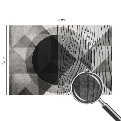 Carta da parati effetto profondità Forme astratte