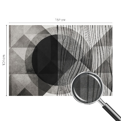 Carta da parati effetto profondità Forme astratte