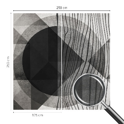 Carta da parati effetto profondità Forme astratte