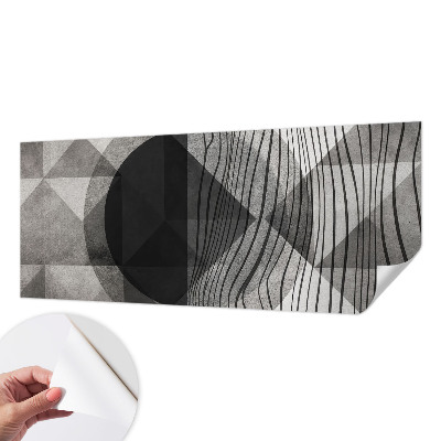 Carta da parati effetto profondità Forme astratte