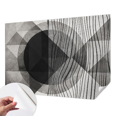 Carta da parati effetto profondità Forme astratte