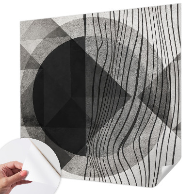 Carta da parati effetto profondità Forme astratte