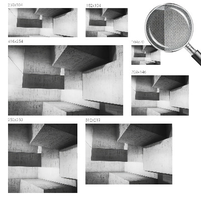 Fotomurale effetto 3D Sculture geometriche