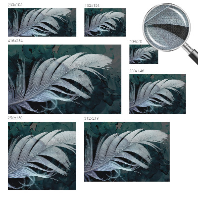 Carta da parati cameretta piuma eterea