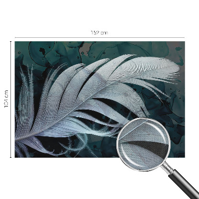 Carta da parati cameretta piuma eterea