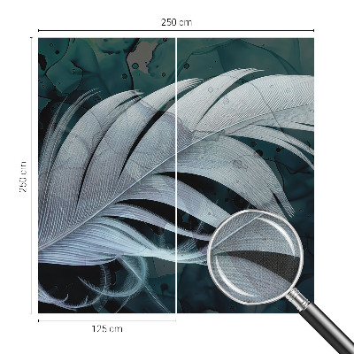 Carta da parati cameretta piuma eterea