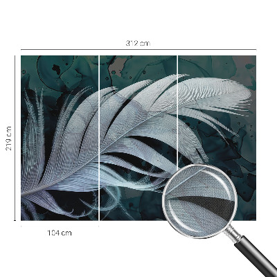 Carta da parati cameretta piuma eterea