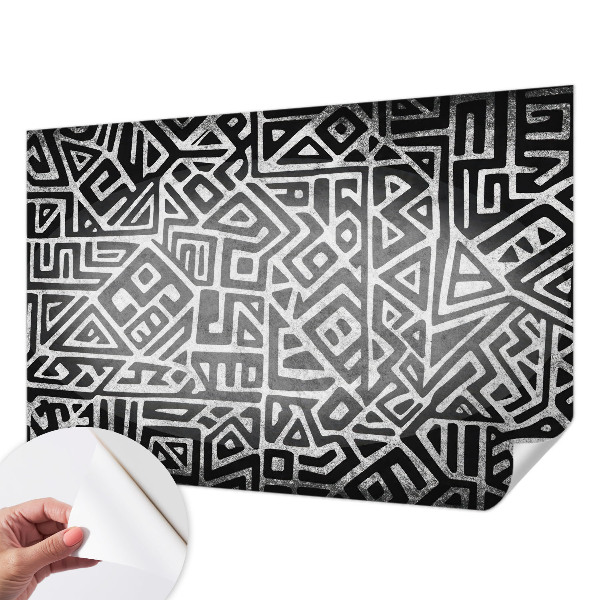 Carta da parati effetto profondità Labirinto geometrico