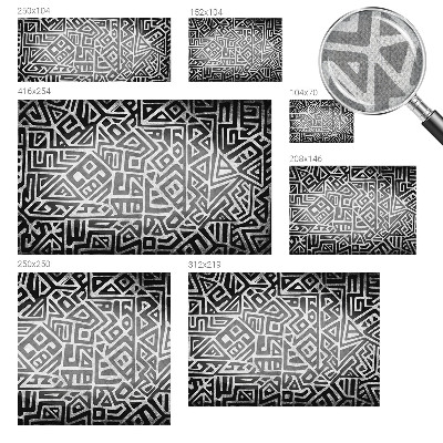 Carta da parati effetto profondità Labirinto geometrico