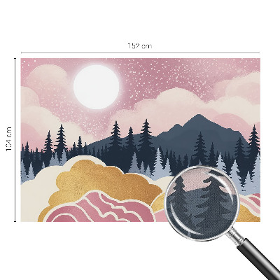 Fotomurale per bambini Tramonto rosa